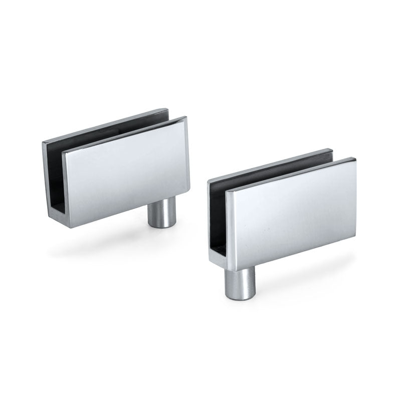 FHC Wide Glass Door Pivot Hinges For 1/4" To 5/16" Glass - Chrome - 2pk