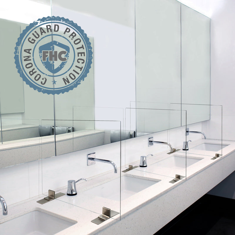 FHC Free Standing Partition Bracket Set (2-Per Pack) Brushed Stainless