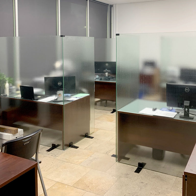 FHC Free Standing Partition Bracket Set (2-Per Pack) Matte Black