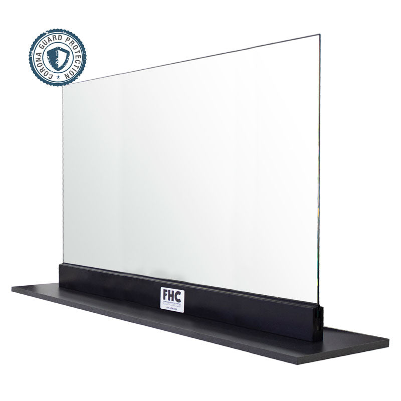 FHC Corona Guard Screen/Partition Kit - 66" Wide X 26-5/8" Tall - 1/4" Glass