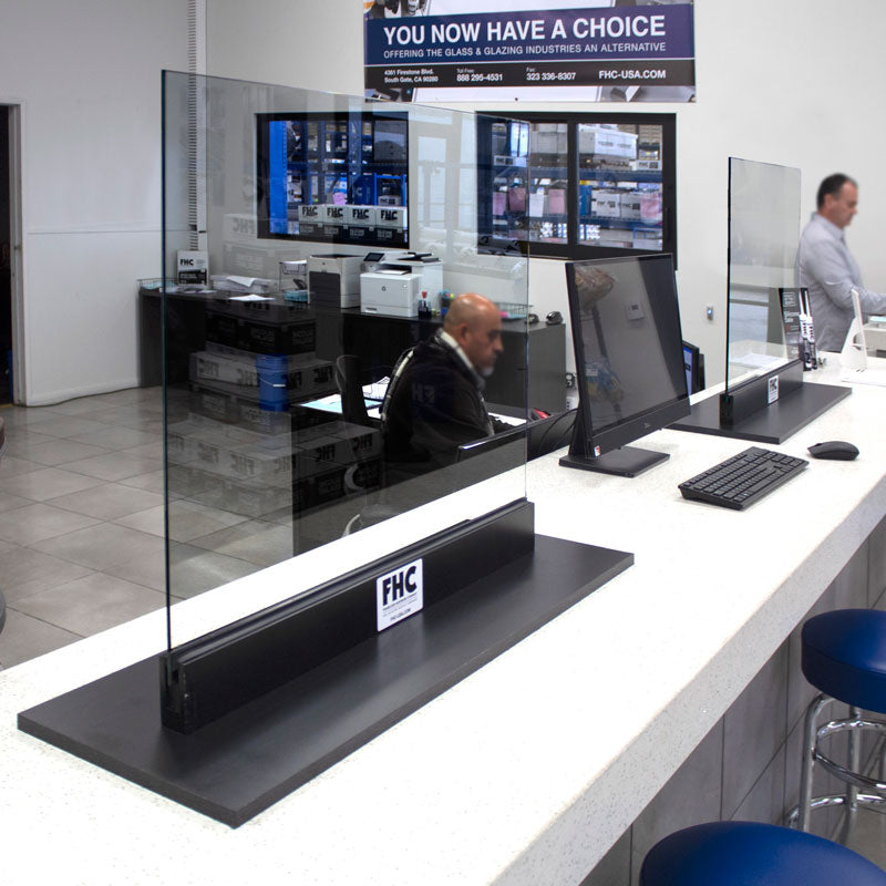 FHC Corona Guard Screen/Partition Kit - 42" Wide X 26-5/8" Tall - 1/4" Glass