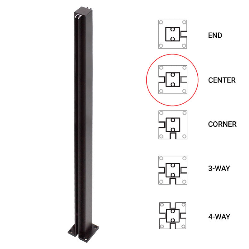 FHC 24" Center Standard Partition Post