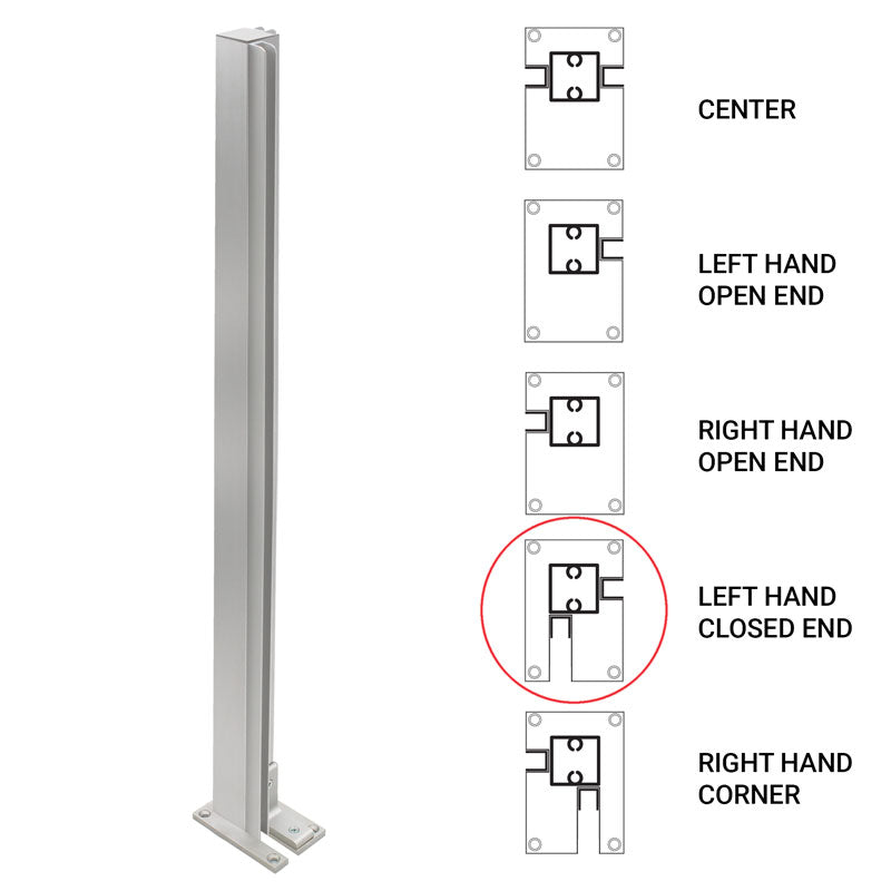 FHC 36" Corner Heavy Duty Partition Post