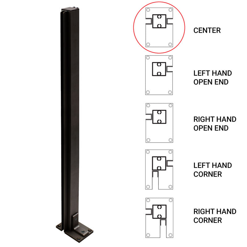 FHC 36" Center Heavy Duty Partition Post