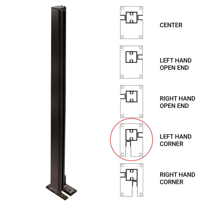 FHC 36" Corner Heavy Duty Partition Post