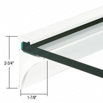 CRL Aluminum Shelf Kit - 18", 24" 36" Length for 1/4", 3/8" Glass Additional Image - 3