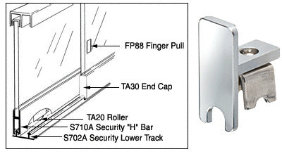CRL End Cap for S710A Security 'H' Bar