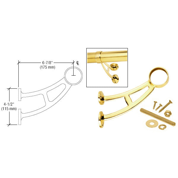 CRL Bar Foot Railing Bracket for 2