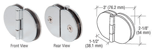 CRL 180 Degree Glass-to-Glass Cabinet Hinge