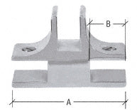 CRL 1-1/2" Long 3-Way 90 Degree Deluxe Glass Furniture Connector for 3/4" Glass *DISCONTINUED*