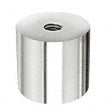 CRL 316 Brushed Stainless Clad Aluminum Standoff Base 1-1/2" Diameter by 1" Long