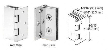 CRL Double Wall-to-Glass Hinges