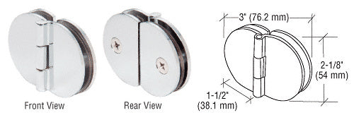 CRL 180 Degree Glass-to-Glass Cabinet Hinge