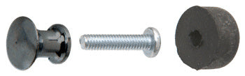 CRL 1/2" Diameter Aluminum Knobs for Sliding Glass or Panel Doors