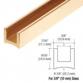 CRL Polished Brass 3/8