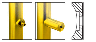 CRL 2" Tubing Adaptor for 1-1/4" Diameter Standoff