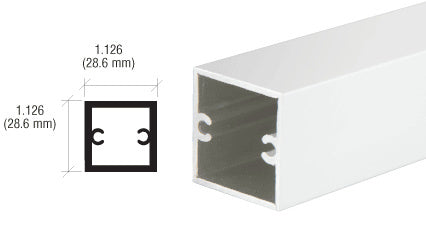 CRL 1-1/8" Square Tubing for Partition Post
