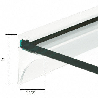 CRL Aluminum Shelf Kit - 18", 24" 36" Length for 1/4", 3/8" Glass Additional Image - 7