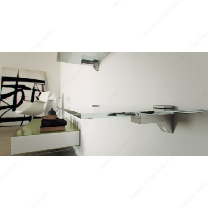 Kalabrone Glass and Wood Wall Shelf Support