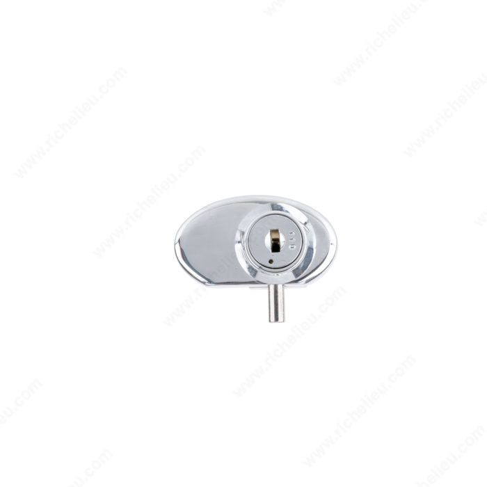 Swinging Glass Double Door Lock for 3/16" and 1/4" Glass
