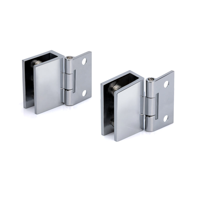 FHC Mini Wall Mount Set Screw Hinges For 3/16" To 1/4" Glass