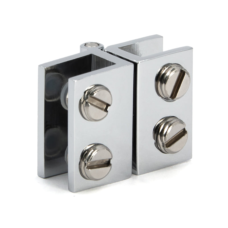 FHC Mini Glass-To-Glass Set Screw Outswing Hinges For 3/16" To 1/4" Glass Additional Image - 1