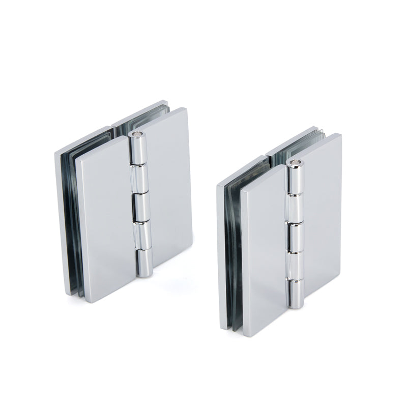 FHC 180 Degree Glass-To-Glass Hinges For 1/4" To 5/16" Glass