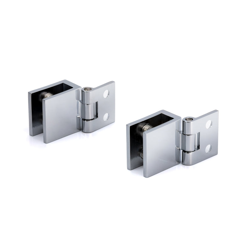 FHC Small Wall Mount Set Screw Hinges For 1/4" To 5/16" Glass