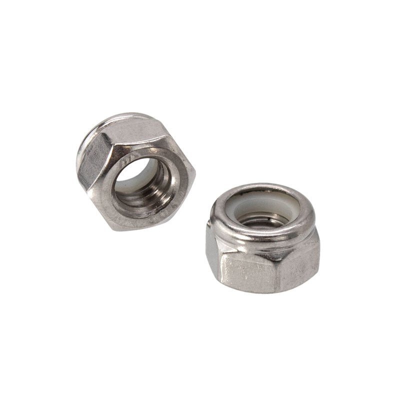 FHC Stainless Steel 5/16" -18 Thread Nylock Hex Nut (10 Pack)